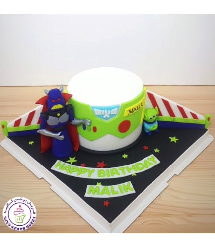Cake - Little Green Man & Zurg - 3D Cake Toppers