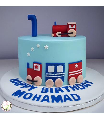 Train Themed Cake - 2D & 3D Cake Toppers 01