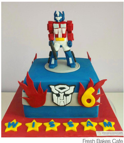 Cake - Optimus Prime - 3D Cake Topper