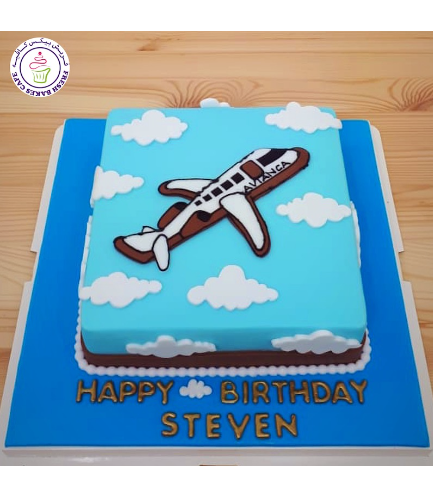 Cake - Airplane - 2D Cake Topper 02