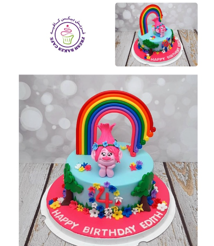 Cake - Princess Poppy - 3D Cake Topper - 1 Tier 02
