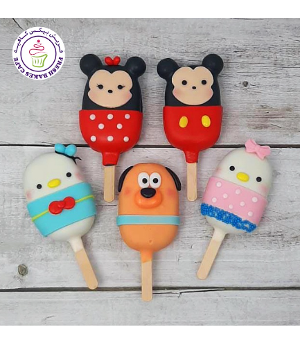Mickey Mouse & Friends Themed Popsicakes - Tsum Tsum