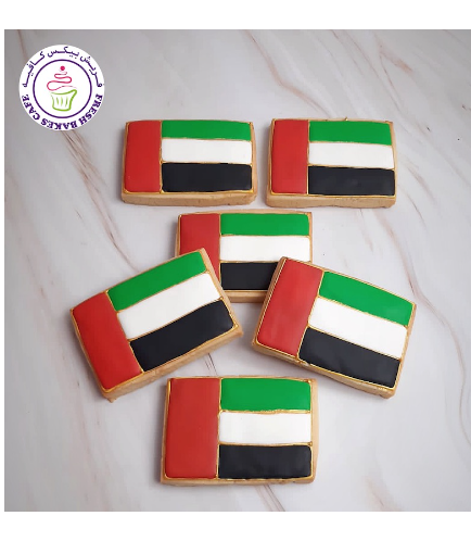 Cookies - Flag - Rectangle with Gold 01