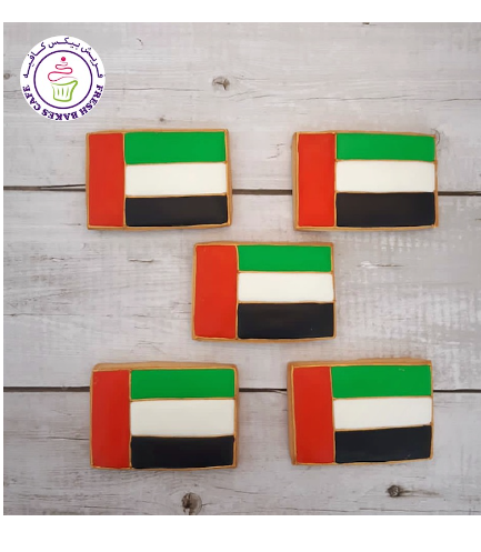 Cookies - Flag - Rectangle with Gold 01