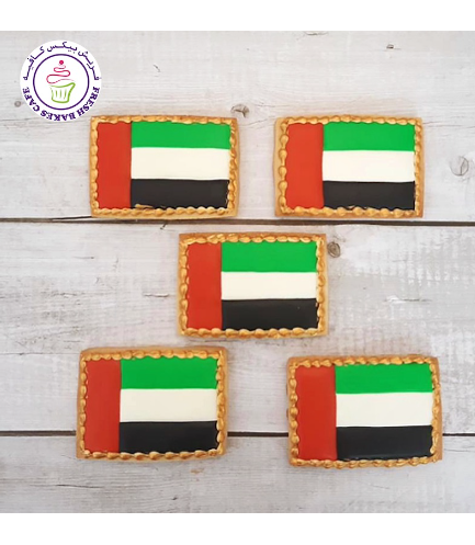 Cookies - Flag - Rectangle with Gold 02