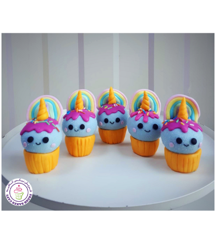Cupcakes Themed Cake Pops w/o Sticks - Unicorn Cupcake