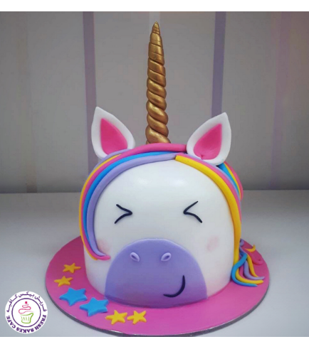 Cake - Unicorn - Fondant Cake - Dome Shape 03