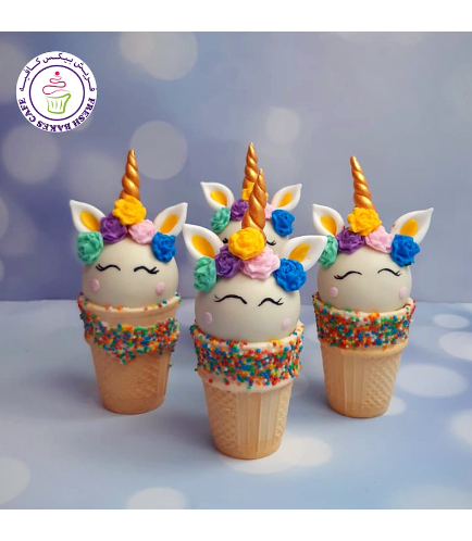 Cone Cake Pops - Flowers 03a