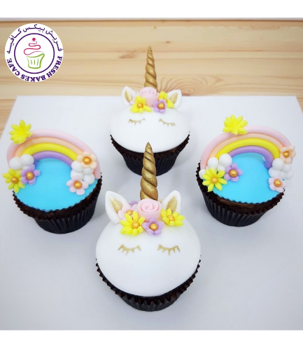 Cupcakes - Unicorn & Rainbow 02