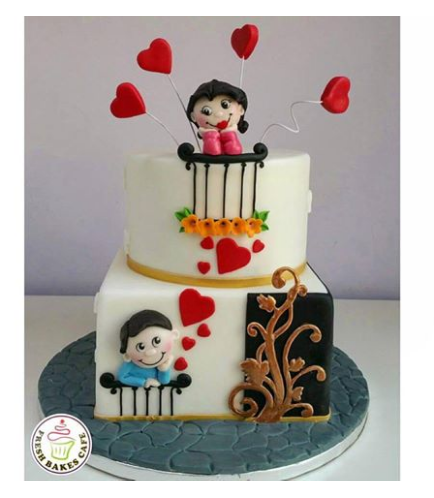 Cake - Man & Woman - 3D Cake Toppers 02