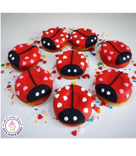 Valentine's Themed Donuts - Ladybugs