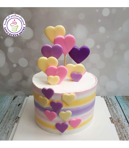 Cake - Hearts - 2D Cake Toppers & Cut Outs 02