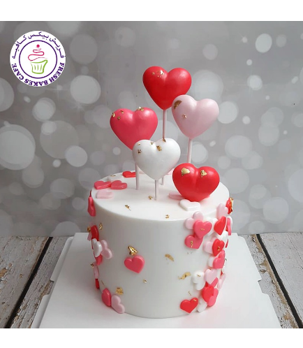 Cake - Hearts - 3D Cake Toppers & Cut Outs