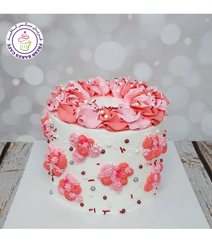 Cake - Funfetti Cake - Hearts & Sprinkles