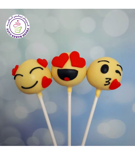 Emoji Themed Cake Pops - Valentine's