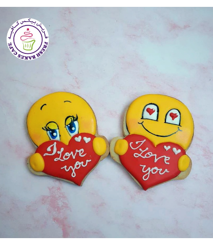 Emoji Themed Cookies - Valentine's 01