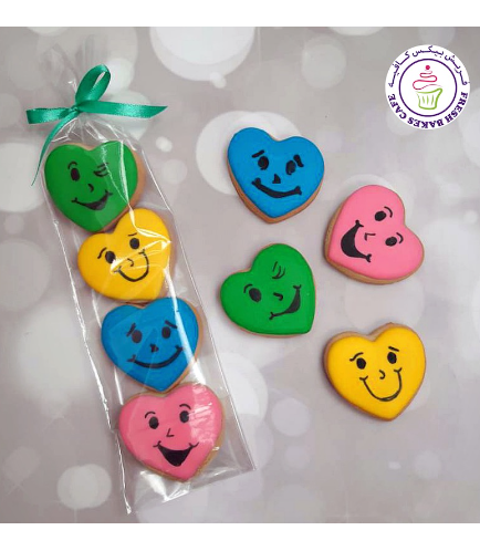 Cookies - Hearts - Minis - Faces