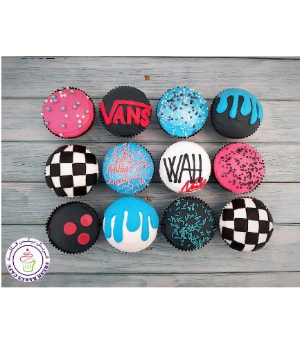 Vans Themed Cupcakes