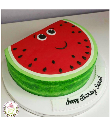 Watermelon Themed Cake - 2D Cake