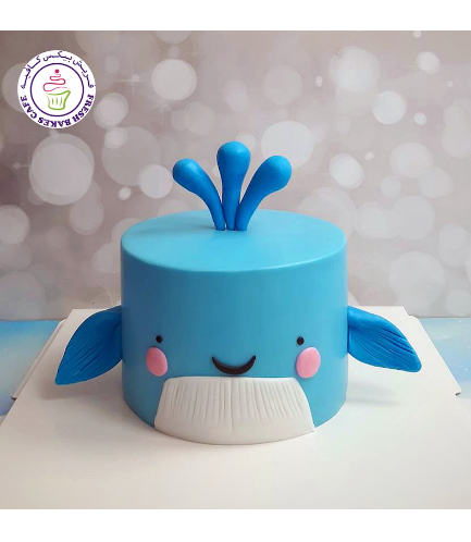 Whale Themed Cake - 2D Cake