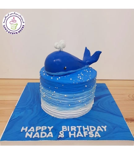 Whale Themed Cake - 3D Cake Topper
