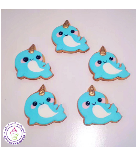 Whale Themed Cookies - Whale Unicorn