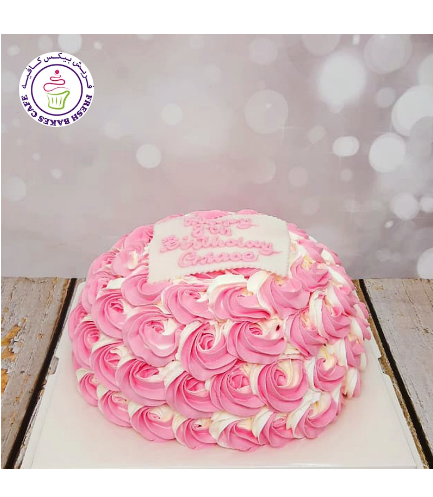 Cake - Colors - Pink & White