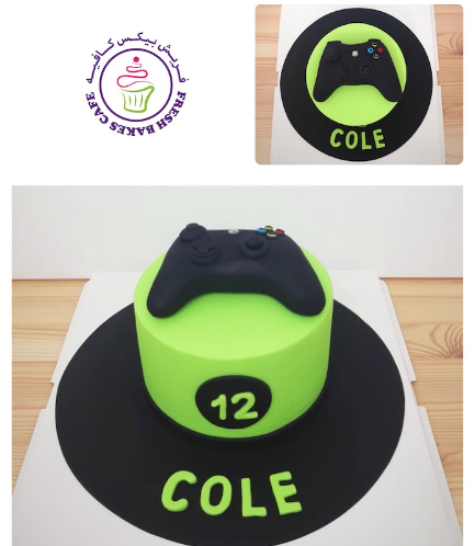 Xbox Themed Cake - 3D Controller Cake Topper 01 - 6