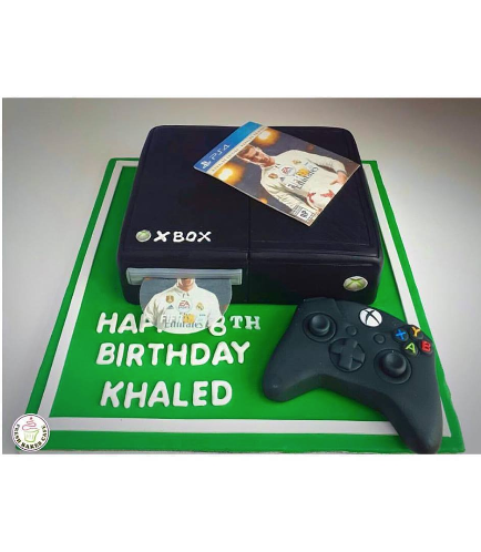 Xbox Themed Cake - 3D Console Cake 01
