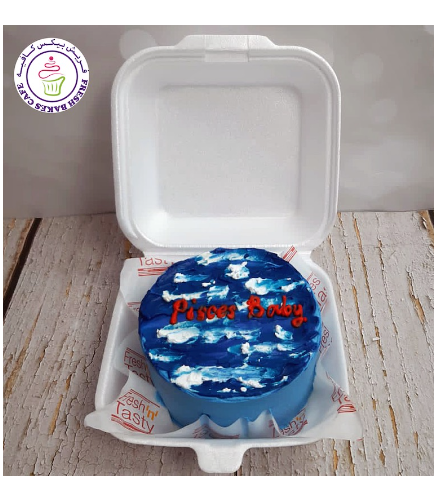 Zodiac Sign Themed Cake - Pisces