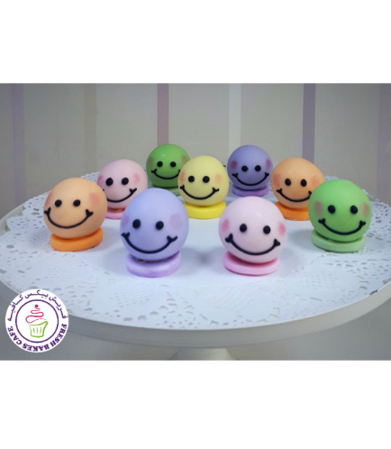 Smiley Themed Cake Pops w/o Sticks 01
