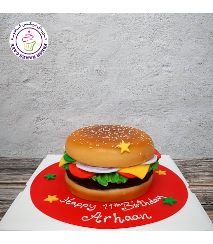 Burger Themed Cake - 3D Cake 03
